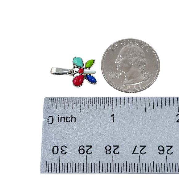 Vintage Silpada Gemstone Butterfly Pendant N1597 | Sterling Silver 925 - Picture 7 of 8